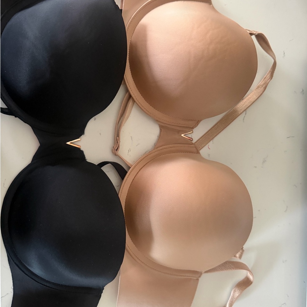Victoria's Secret Black and Tan Bras